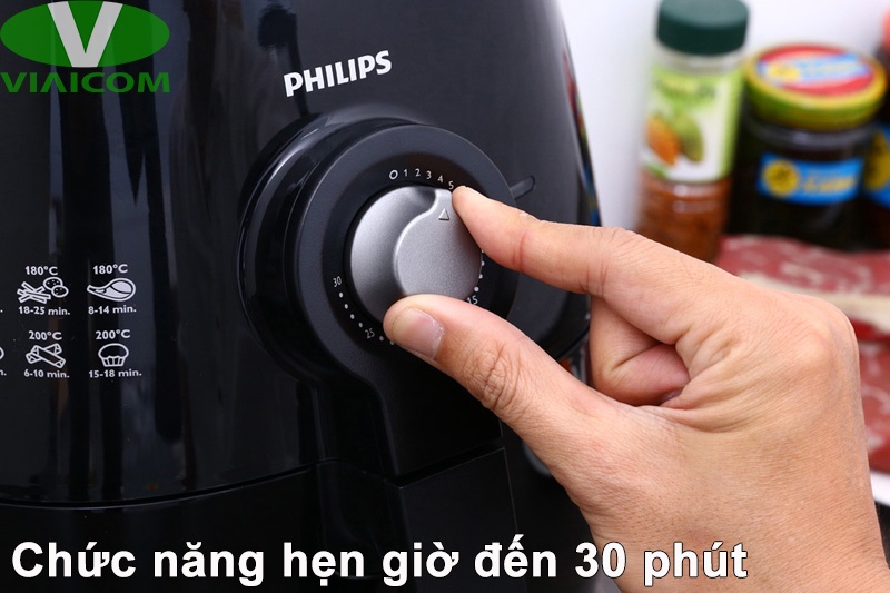 Nồi chiên không dầu Philips HD9220 - Chức năng hẹn giờ 30 phút