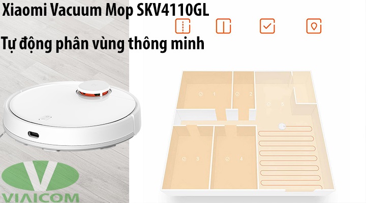 Xiaomi Vacuum Mop SKV4110GL - Tự động phân vùng thông minh